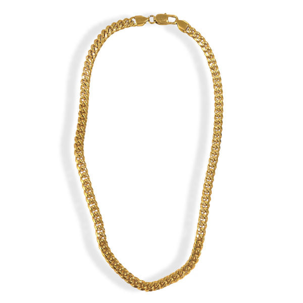 CUBAN 6MM GOLD STEEL necklace