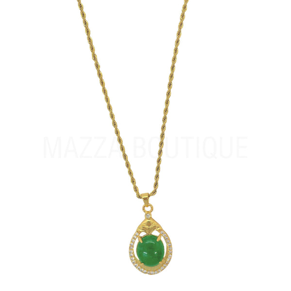 ASA CIRCLE JADE necklace