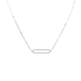 OPEN LOOP CRYSTAL LINK necklace