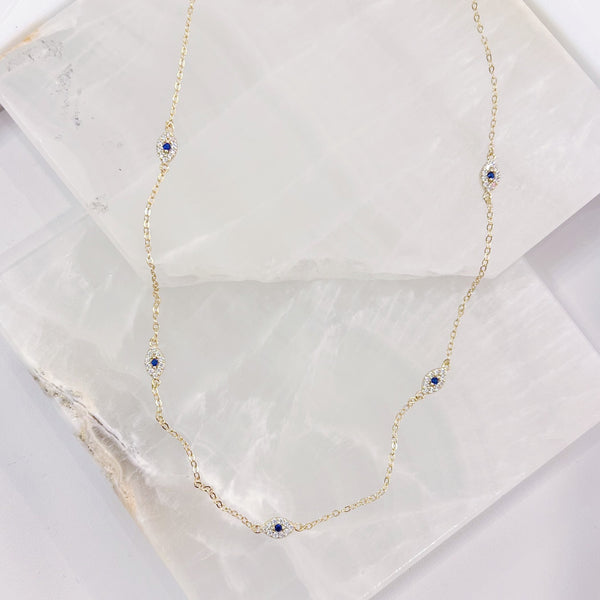 EVIL EYE BY THE YARD necklace