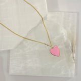 LIGHT PINK HEART MINI necklace