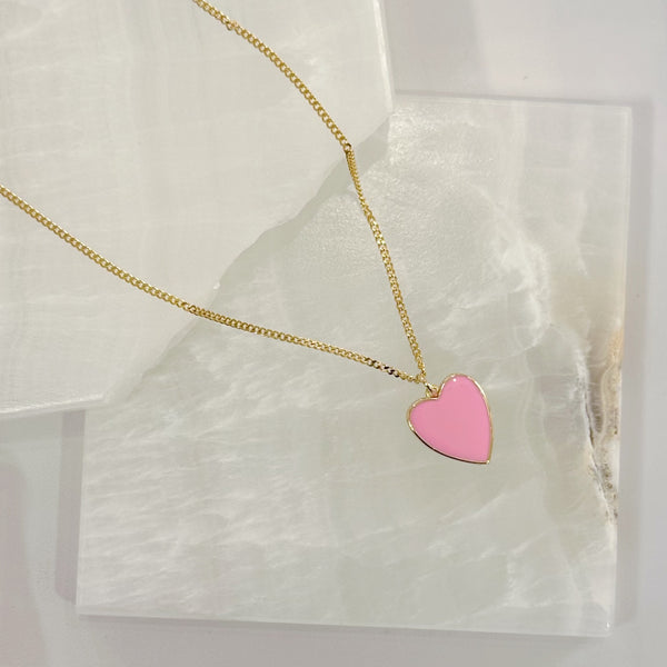 LIGHT PINK HEART MINI necklace