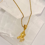 PRAYING HANDS II necklace