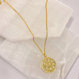 MOON & STARS COIN necklace