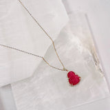 RED BUDDHA SUPER MINI necklace
