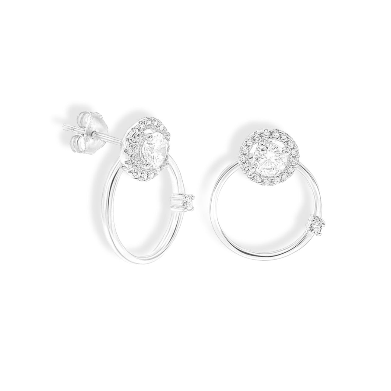 KIRA CIRCLE STUD earrings