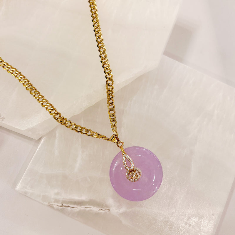 ALIYA CIRCLE LAVENDER necklace