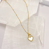 REVERSIBLE HEART SUPER MINI necklace