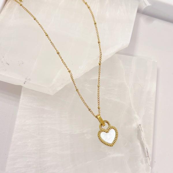 REVERSIBLE HEART SUPER MINI necklace