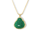 PROSPERITY BUDDHA JADE necklace