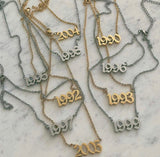 BIRTH YEAR necklace