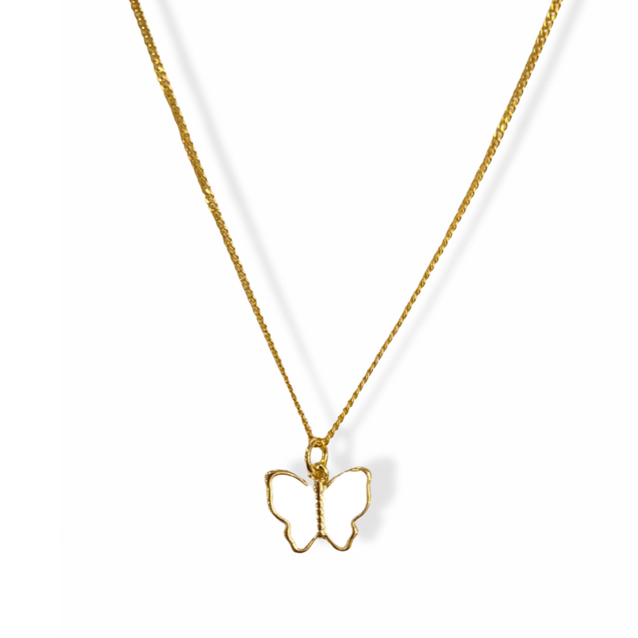 WHITE BUTTERFLY MINI necklace