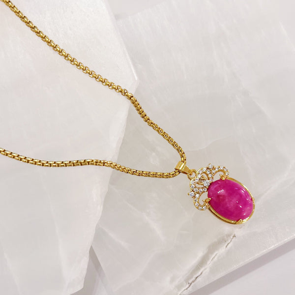 CROWN FUCHSIA necklace