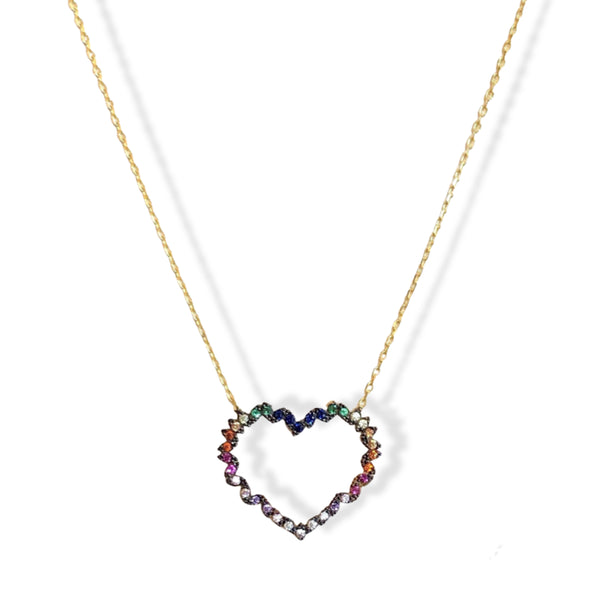 HEART RAINBOW II necklace