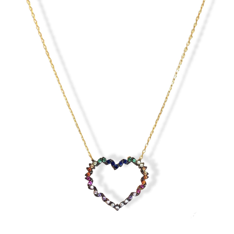 HEART RAINBOW II necklace
