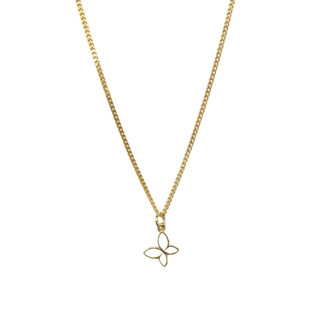 WHITE BUTTERFLY SUPER MINI necklace