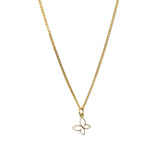 WHITE BUTTERFLY SUPER MINI necklace