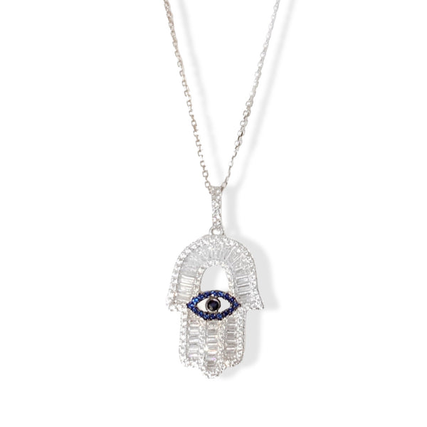 HAMSA EYE BAGUETTE necklace