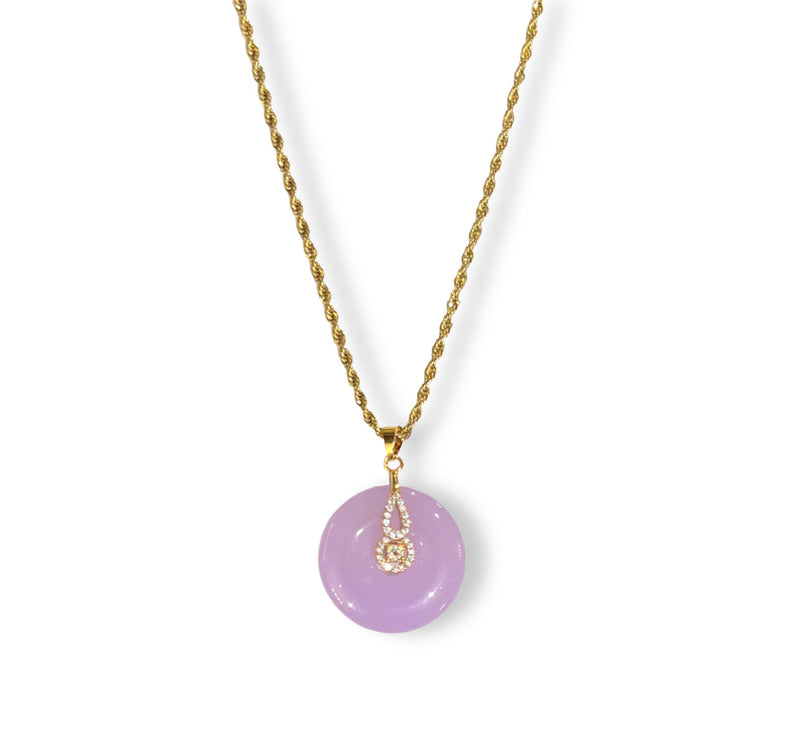 ALIYA CIRCLE LAVENDER necklace