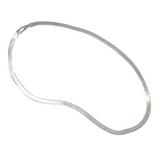 4MM STERLING SILVER HERRINGBONE necklace