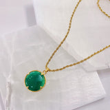 BUDDHA REVERSIBLE JADE SUPER MINI necklace