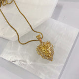 LION HEAD CRYSTAL necklace