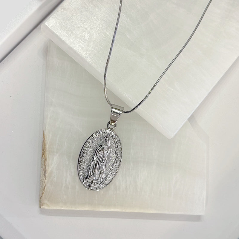 OUR LADY GUADALUPE OVAL necklace