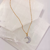 CRYSTAL MOON MINI necklace