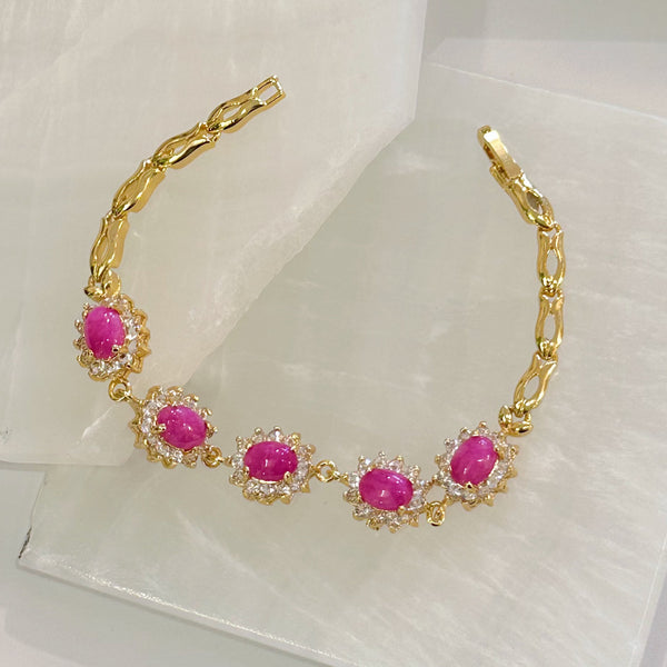 NENITA CRYSTAL FUCHSIA bracelet