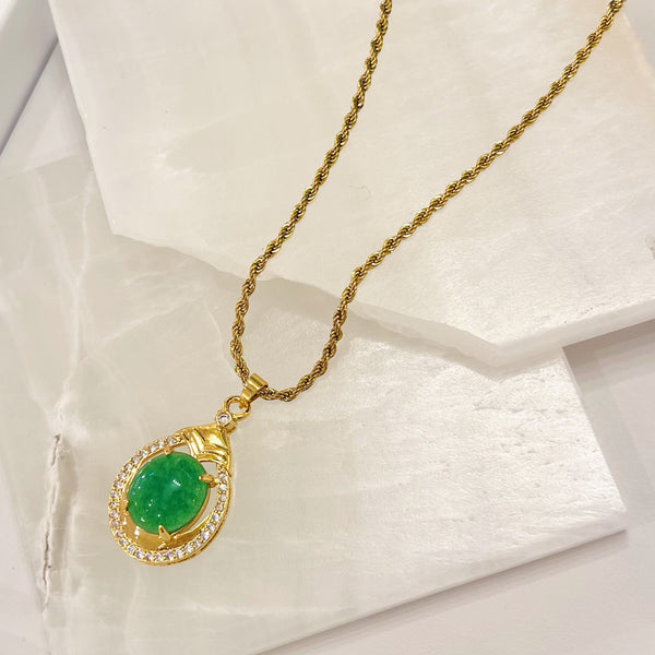 ASA CIRCLE JADE necklace