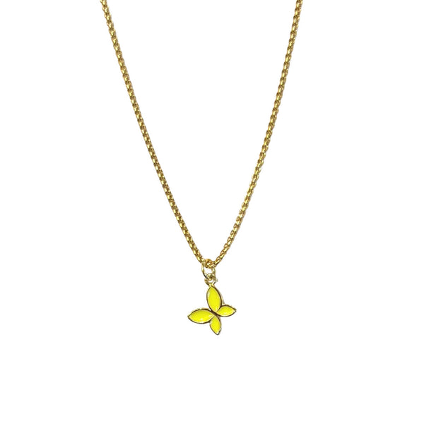 YELLOW BUTTERFLY SUPER MINI necklace