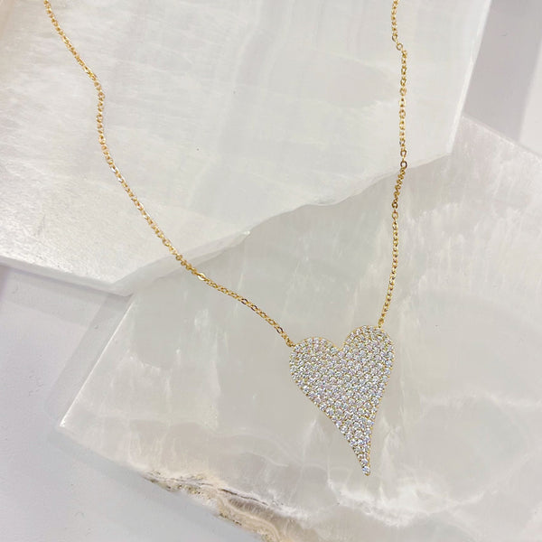 CRYSTAL HEART necklace
