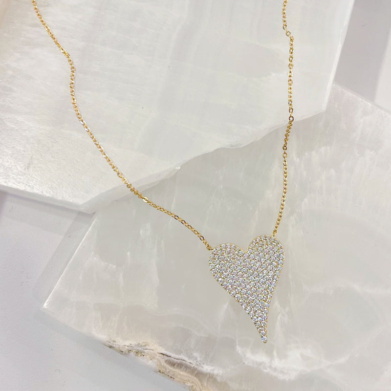 CRYSTAL HEART necklace