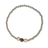 TRI COLOR BEADED bracelet